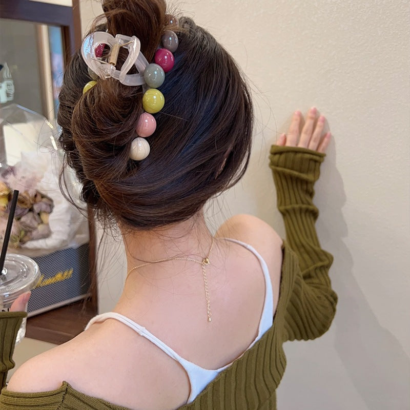 Accesorios de Clip para el Cabello en Garra de Diseño Geométrico y Colores Retro