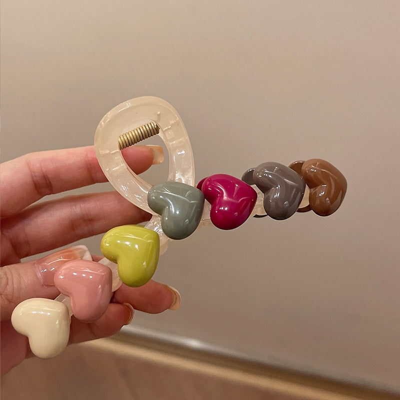 Accesorios de Clip para el Cabello en Garra de Diseño Geométrico y Colores Retro