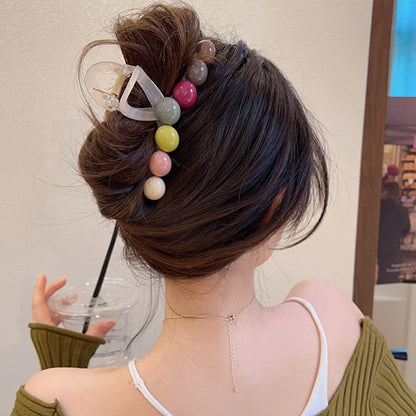 Accesorios de Clip para el Cabello en Garra de Diseño Geométrico y Colores Retro